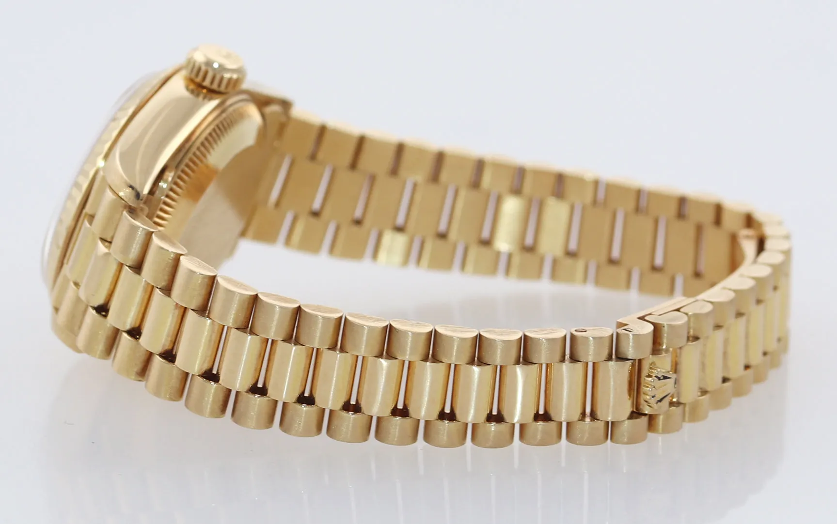 FACTORY Diamonds Ladies Rolex DateJust President 26mm 69178 Yellow Gold Watch