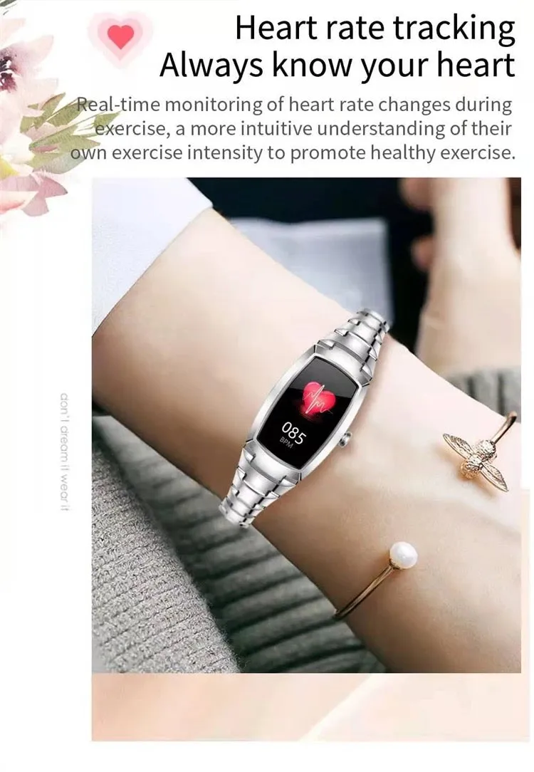 Fashion Bracelet Band H8 pro Smart watch for Heart Rate Blood Pressure H8 pro