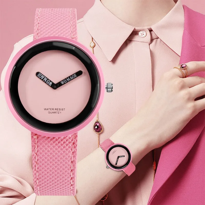 Fashion Women's Watches Leather Ladies Watch Women Watches Young Girl Watch Simple Clock