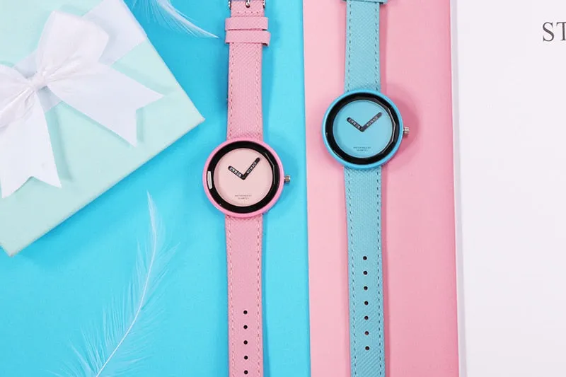 Fashion Women's Watches Leather Ladies Watch Women Watches Young Girl Watch Simple Clock