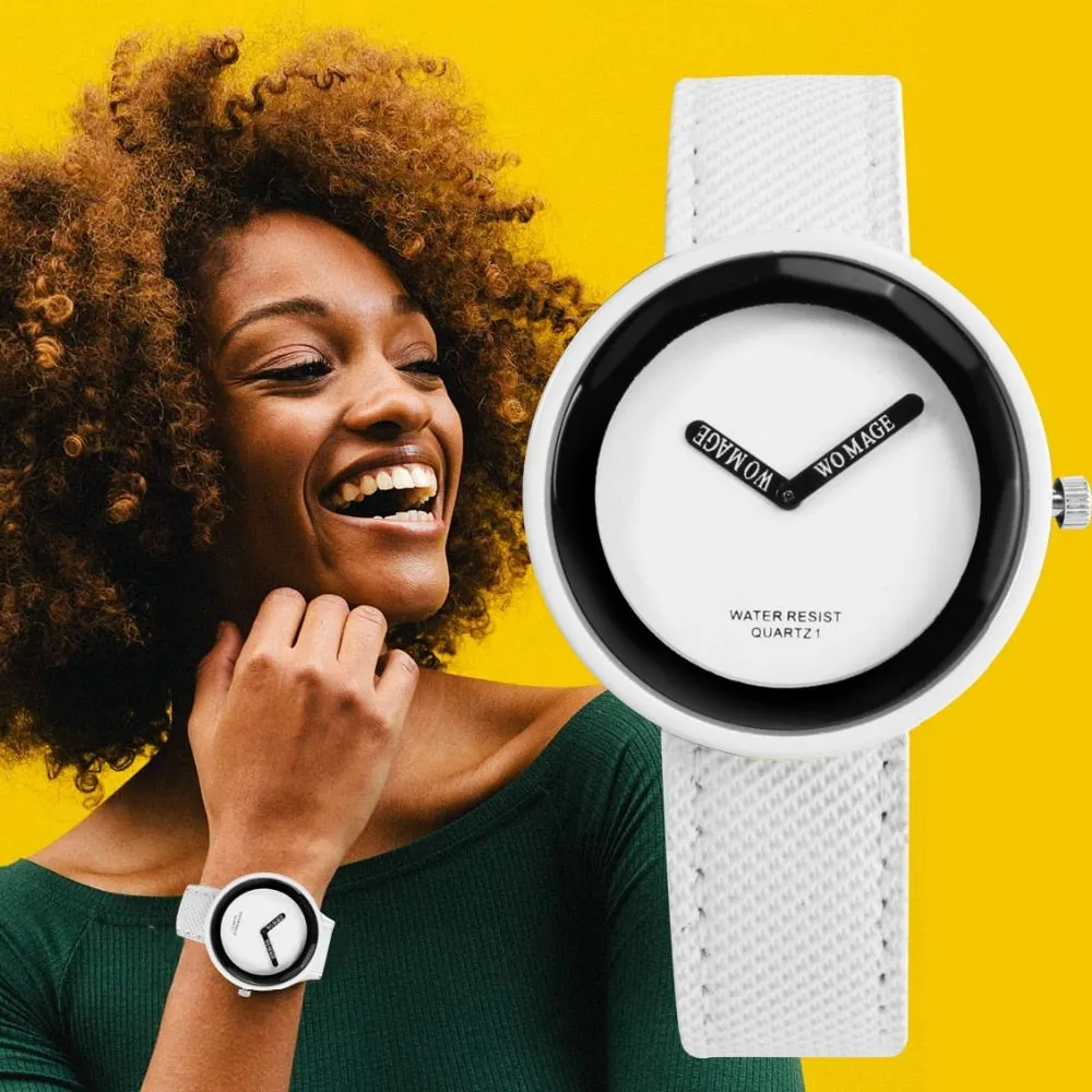 Fashion Women's Watches Leather Ladies Watch Women Watches Young Girl Watch Simple Clock