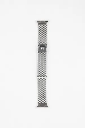 Forstner KOMFIT 'JB' Stainless Steel Square Mesh Watch Bracelet with Horned Ends