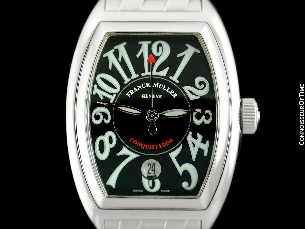 Franck Muller Conquistador King 8001 SC Mens Watch - Stainless Steel