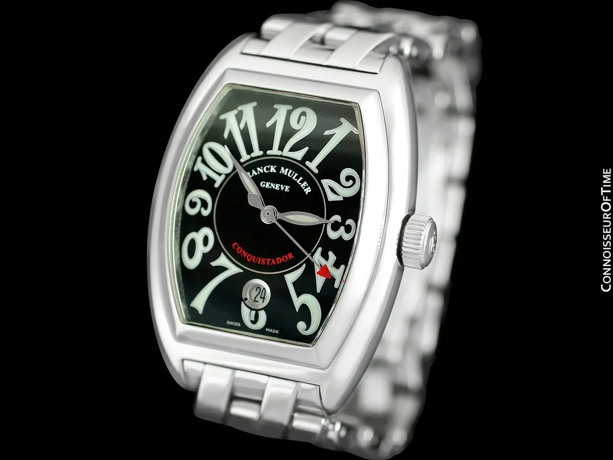Franck Muller Conquistador King 8001 SC Mens Watch - Stainless Steel
