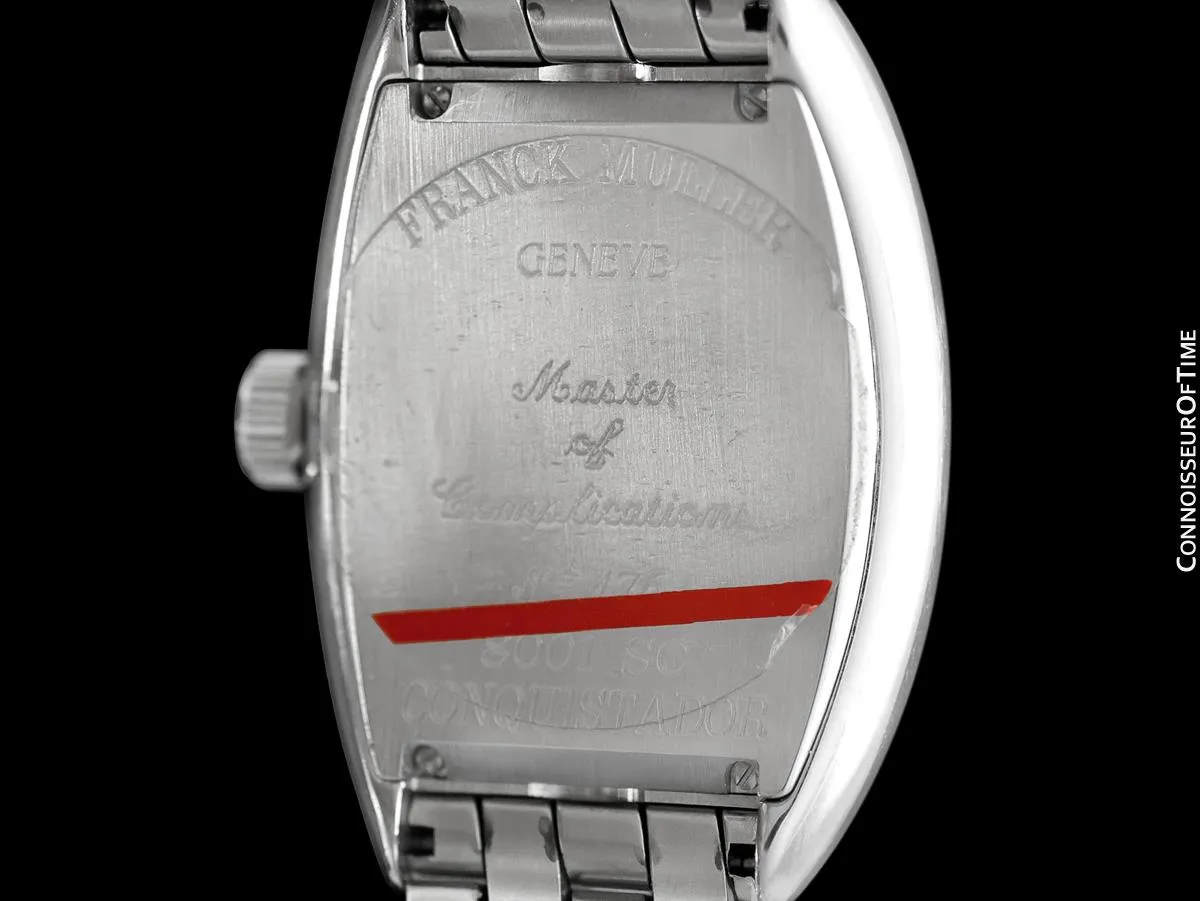 Franck Muller Conquistador King 8001 SC Mens Watch - Stainless Steel