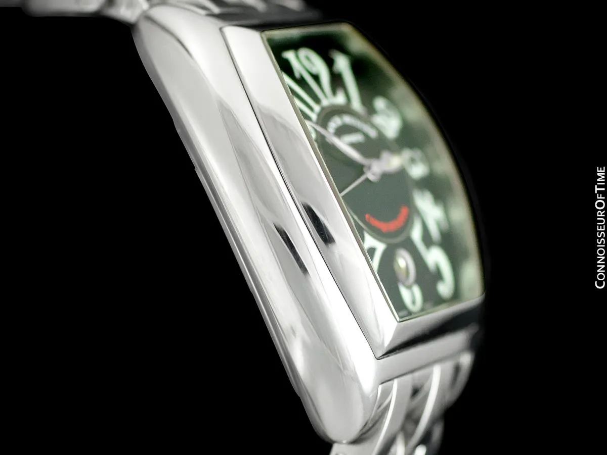 Franck Muller Conquistador King 8001 SC Mens Watch - Stainless Steel