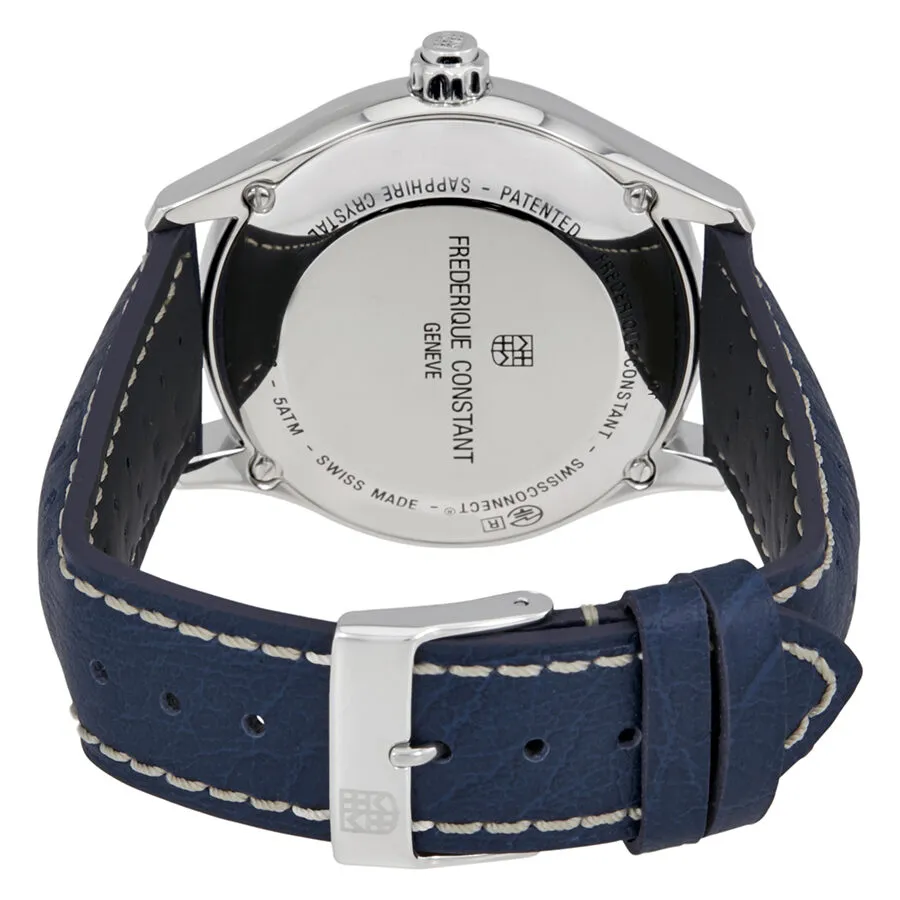 Frederique Constant Blue Leather Horological Smart Men's Watch FC-282AN5B6