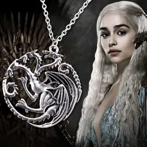 Game of Thrones "Daenerys of House Targaryen" themed Dragon Necklace