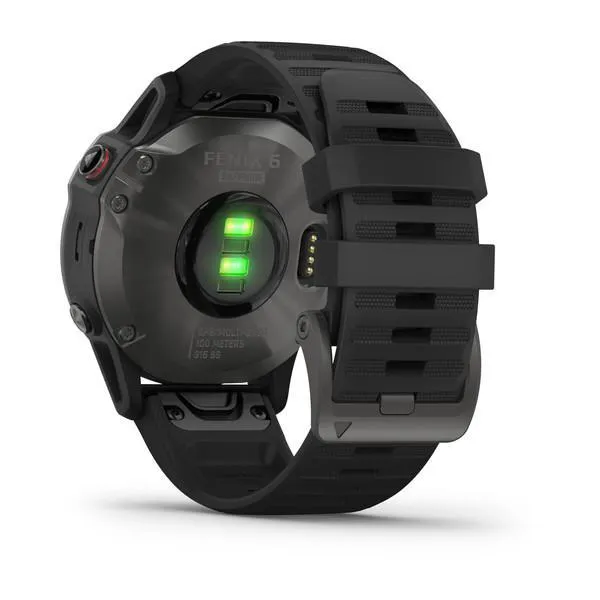 Garmin Fenix 6 Sapphire Editions Carbon Gray DLC with Black Band 47mm