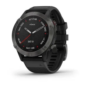 Garmin Fenix 6 Sapphire Editions Carbon Gray DLC with Black Band 47mm