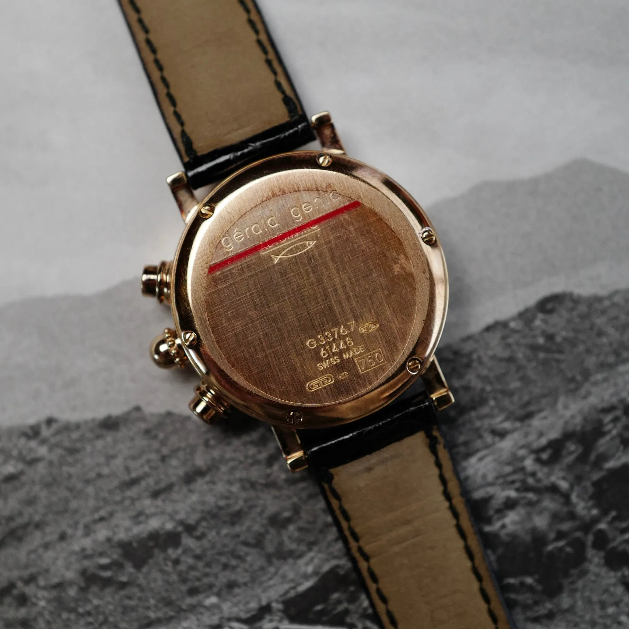 Gerald Genta Rose Gold Chronograph Ref. 3376.7