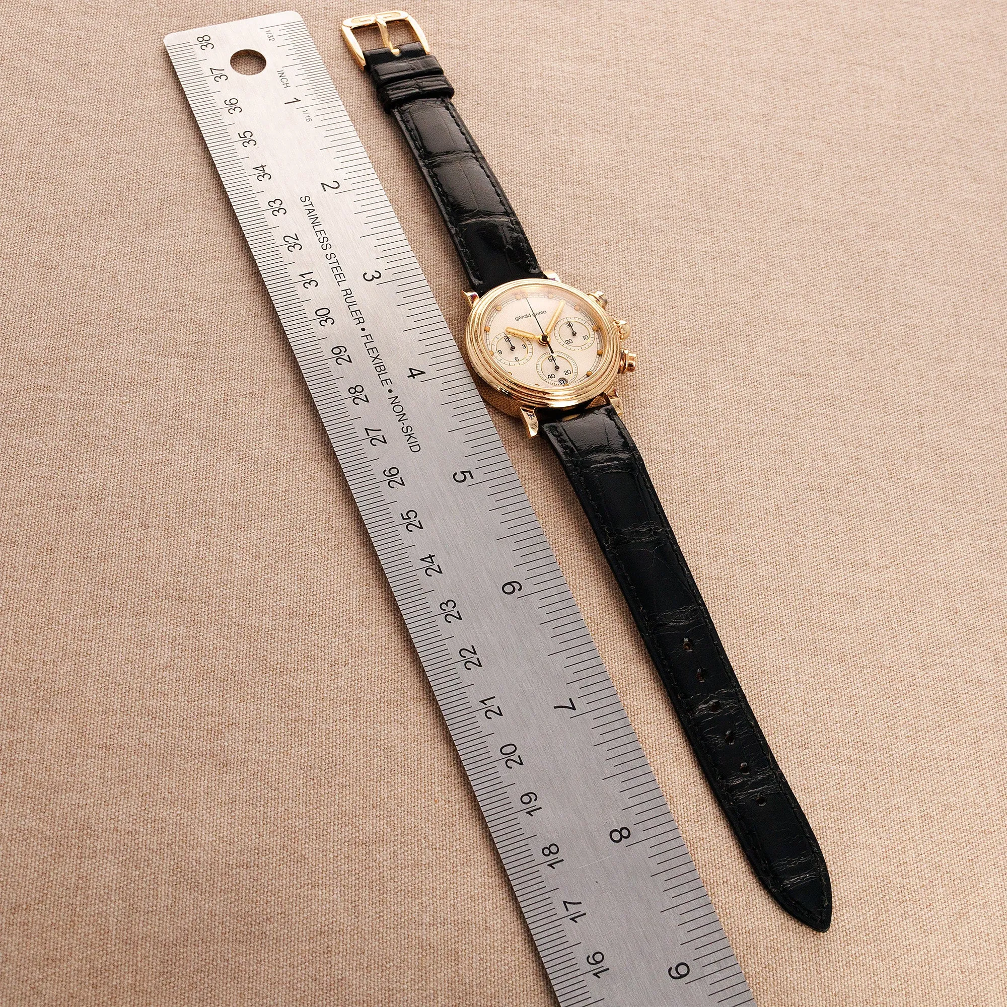 Gerald Genta Rose Gold Chronograph Ref. 3376.7