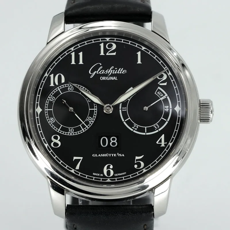 Glashutte Original Senator Observer 100-14-07-02-30 Black Dial 44mm 2021