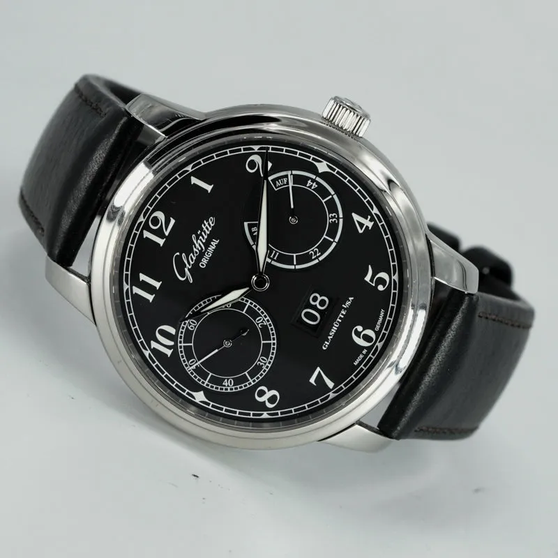 Glashutte Original Senator Observer 100-14-07-02-30 Black Dial 44mm 2021