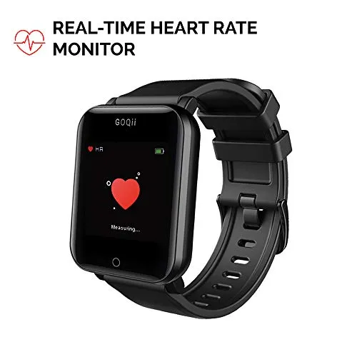 GOQii Smart Vital Fitness SpO2, Body Temperature and Blood Pressure Tracker   Vital 4.0 SpO2, with 3 Months Personal Coaching