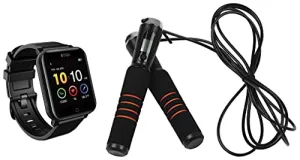 GOQii Smart Vital Fitness SpO2, Body Temperature and Blood Pressure Tracker with 3 Months Personal Coaching   Smart Skip with 3 Months Personal Coaching
