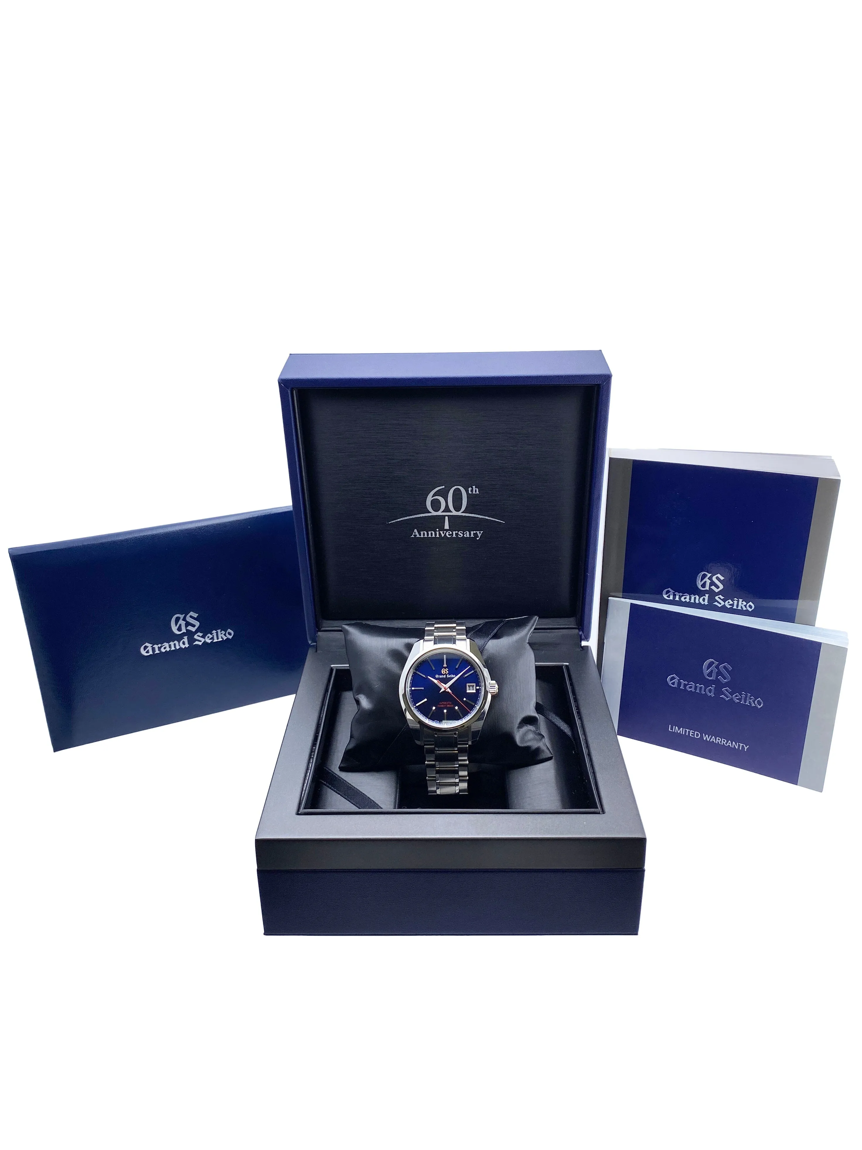 Grand Seiko Heritage SBGH281 Blue Dial Limited Mens Watch Box Papers