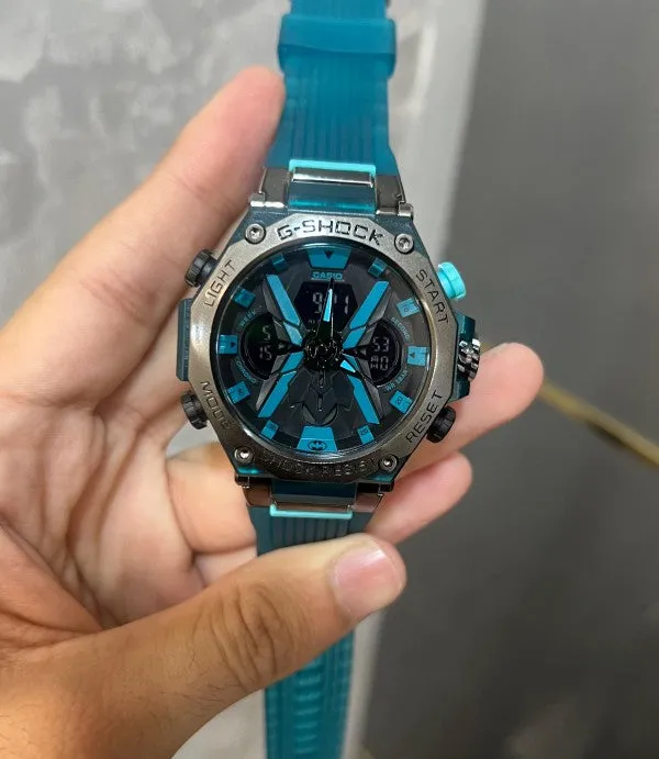 Gshock Strap Analog With Digital Premium Watch