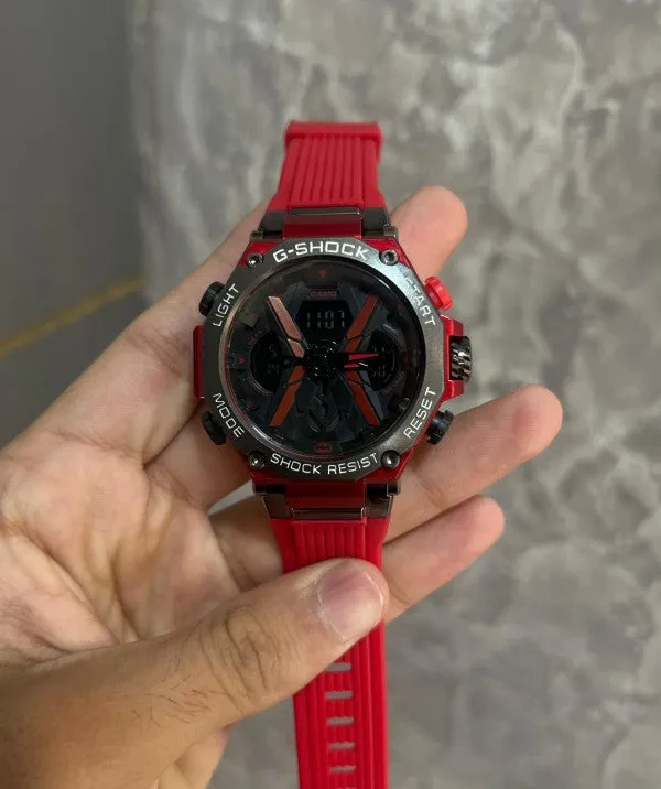 Gshock Strap Analog With Digital Premium Watch
