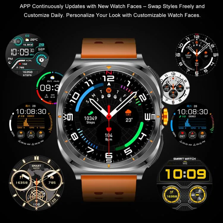 GT98 1.53 inch 2 in 1 Bluetooth Headphone IP67 Waterproof Smart Watch Supports Blood Oxygen Monitoring(Black Orange)