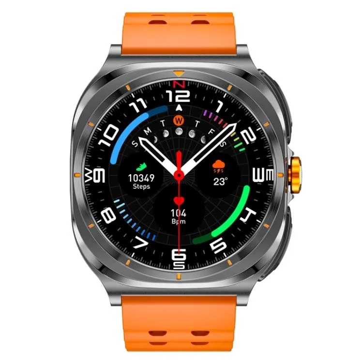 GT98 1.53 inch 2 in 1 Bluetooth Headphone IP67 Waterproof Smart Watch Supports Blood Oxygen Monitoring(Black Orange)