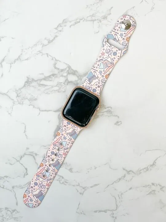 Gymnastics Printed Silicone Smart Watch Band