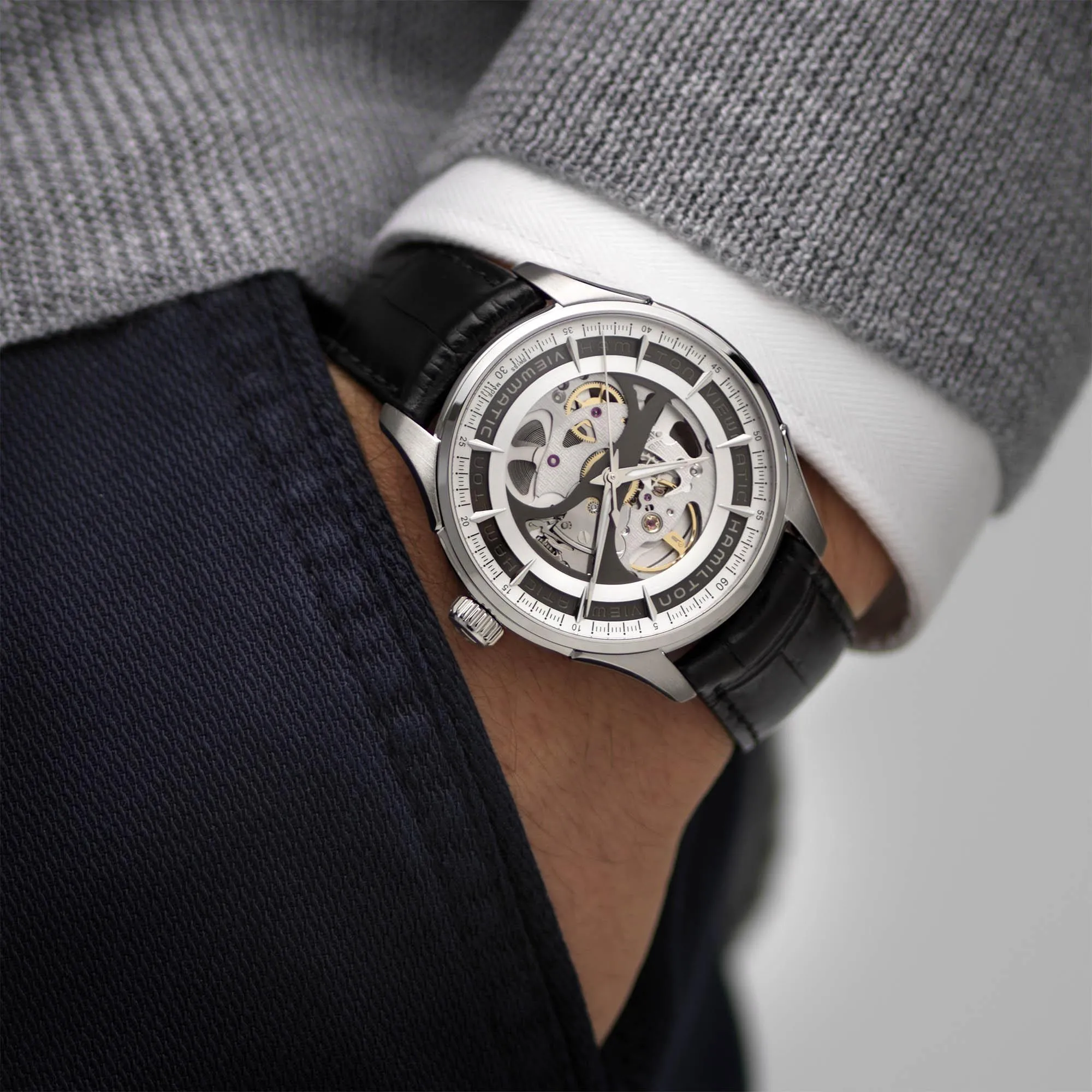 Hamilton Jazzmaster Viewmatic Skeleton Automatic Men's Watch H42555751