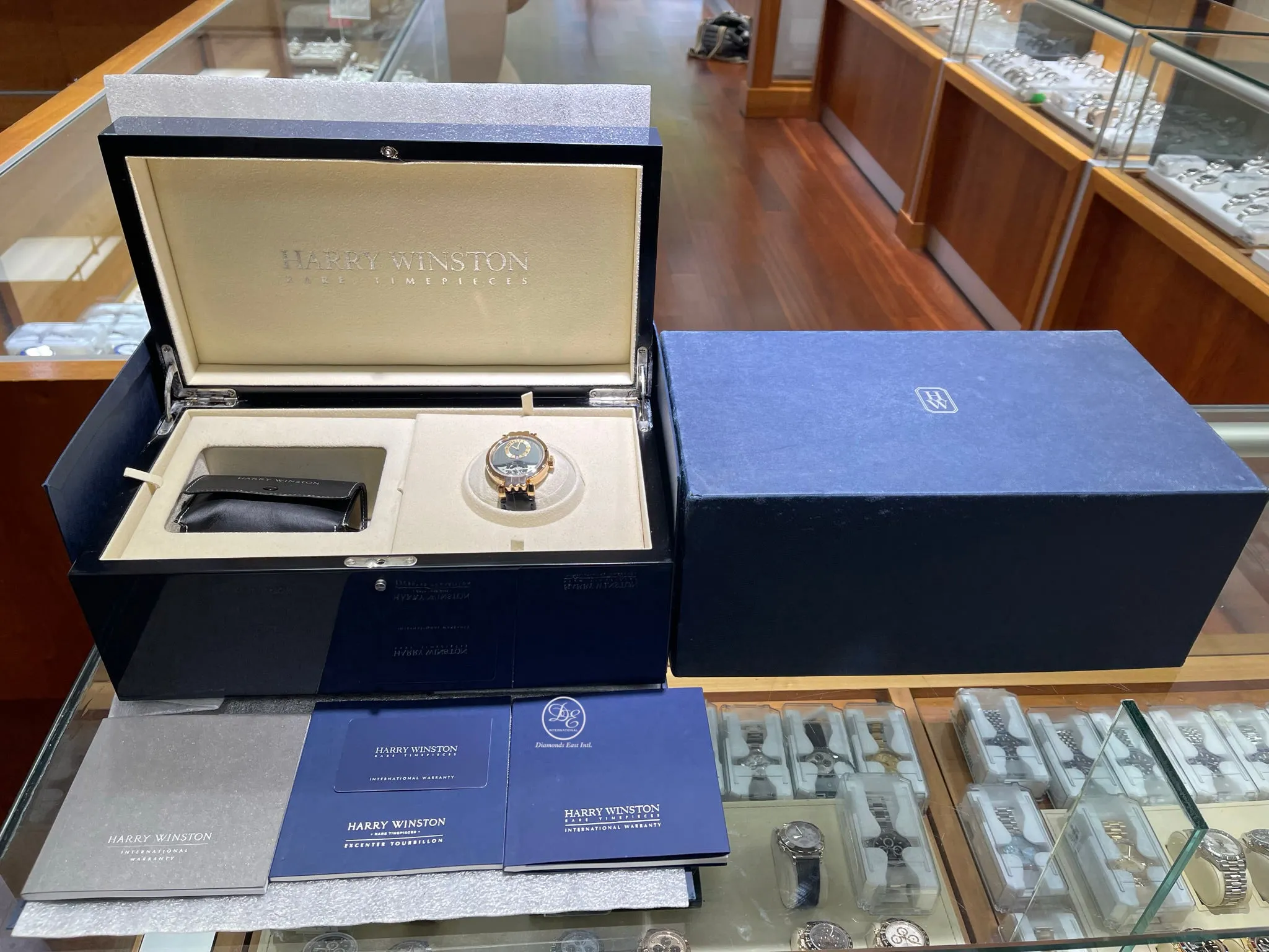 Harry Winston Excenter 200-MMT40R 110 Hours Tourbillon 18K Rose Gold LIMITED EDITION Box/Papers MINT