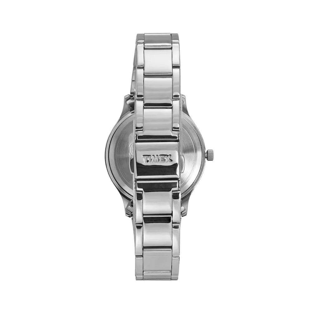 Helix By Timex Green Round Analog Stainless Steel Watch Women -TW060HL04T