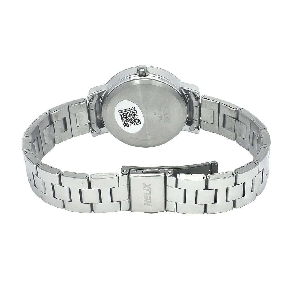 Helix By Timex Pink Round Analog Stainless Steel Watch Women -TW024HL36