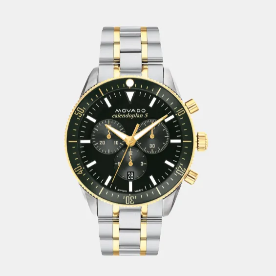 Heritage Men's Green Chronograph Stainless Steel Watch 3650167
