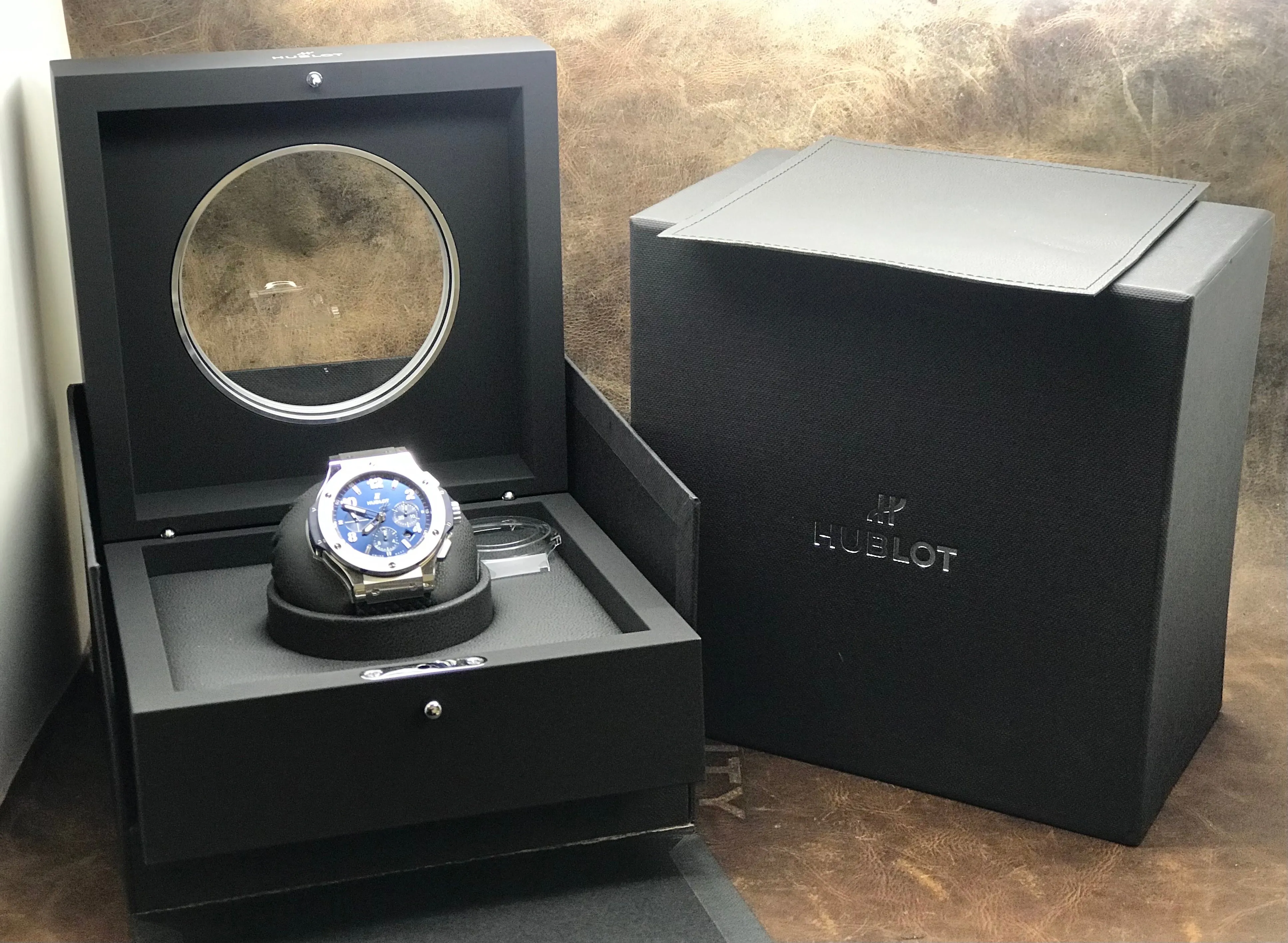 Hublot Big Bang 44mm Chronograph 301.SX.710.RX Blue Dial Automatic Men's Watch