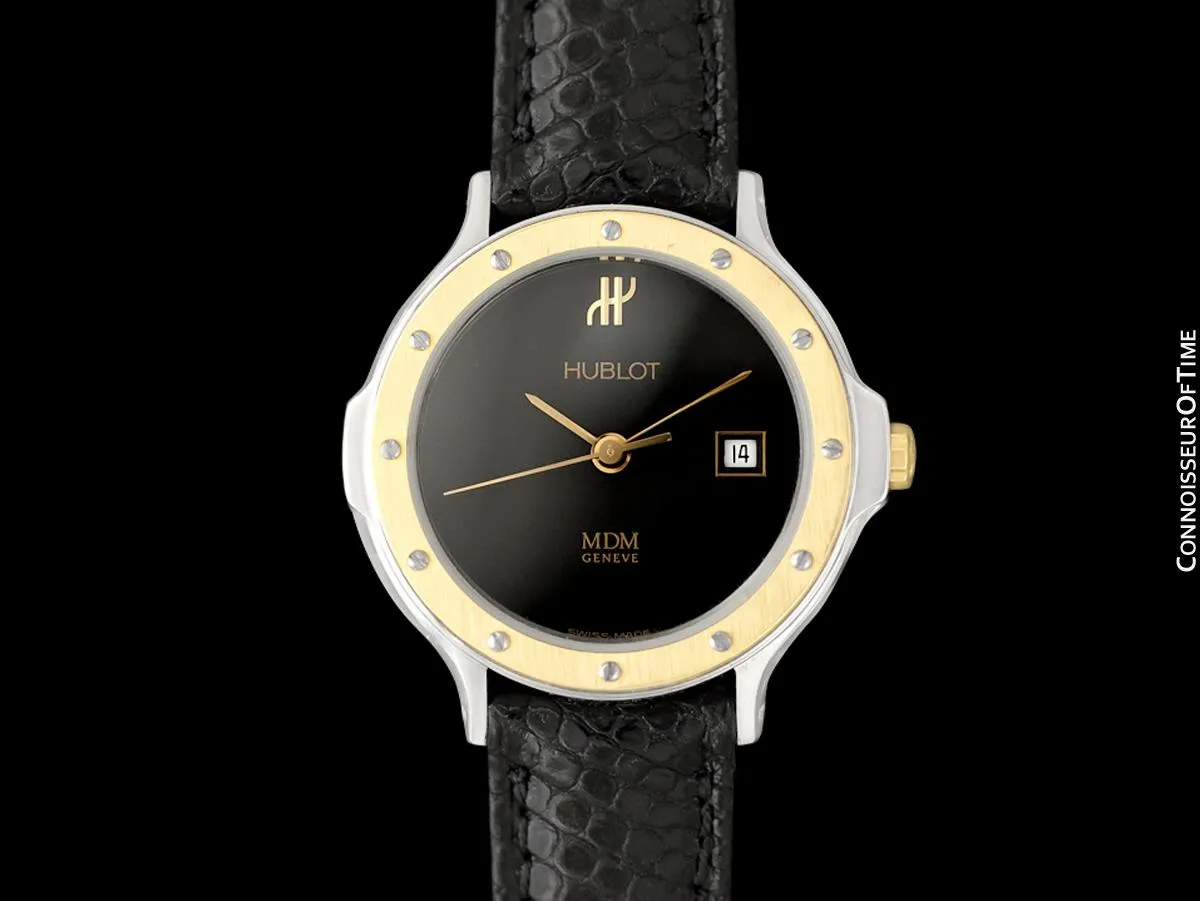 Hublot MDM Ladies Luxury Sports Watch - Stainless Steel & 18K Gold