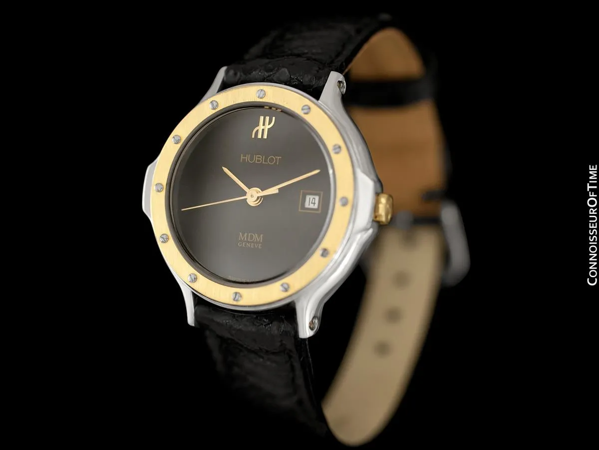 Hublot MDM Ladies Luxury Sports Watch - Stainless Steel & 18K Gold