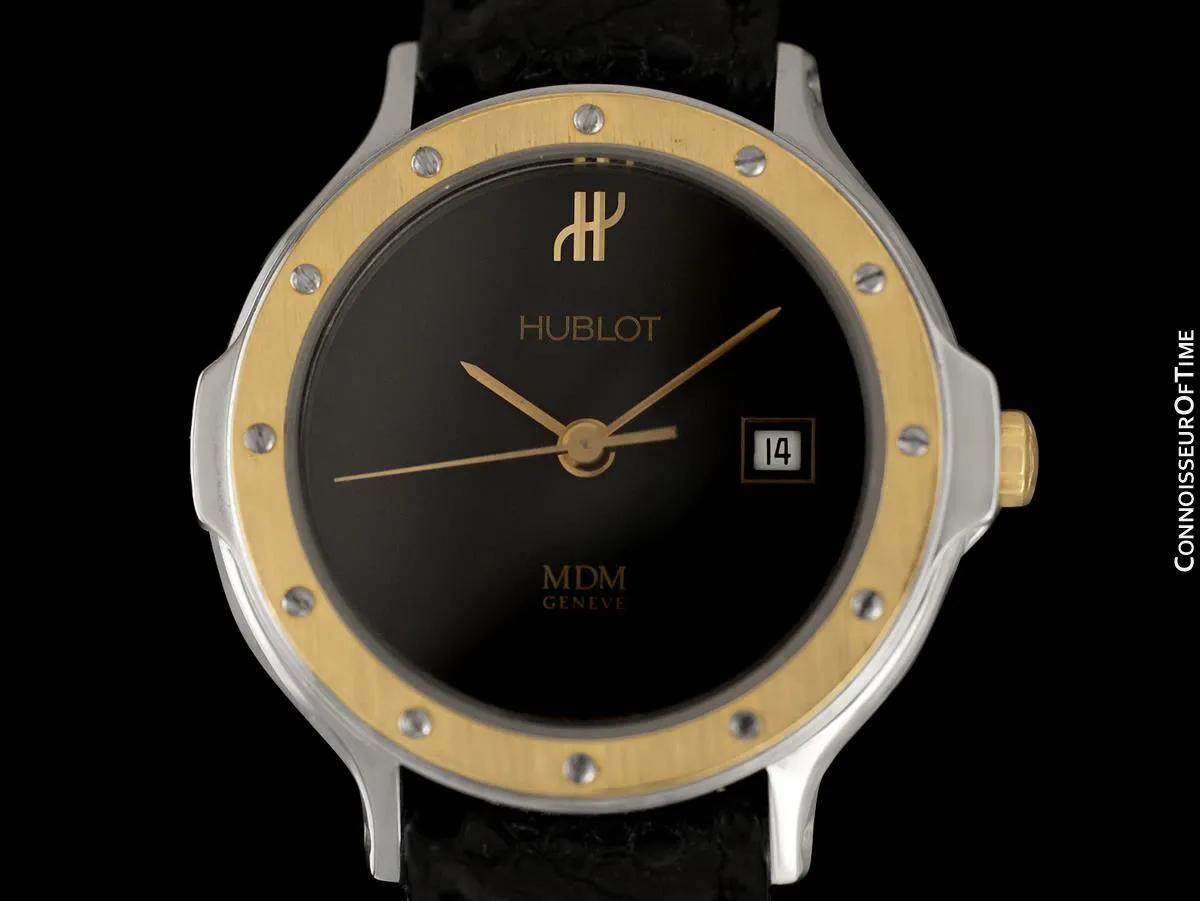 Hublot MDM Ladies Luxury Sports Watch - Stainless Steel & 18K Gold