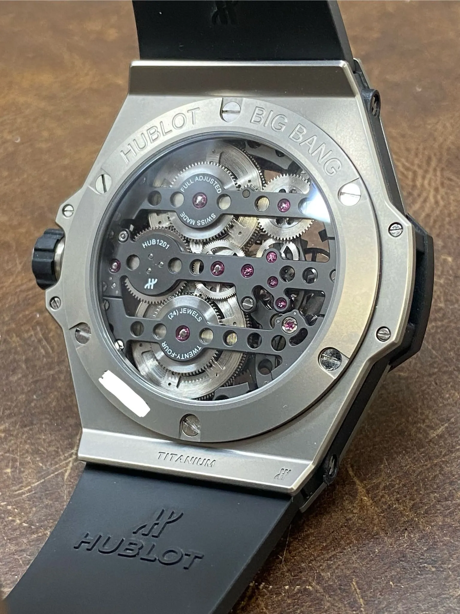 Hublot Meca-10 Titanium 45mm Big Bang 414.NI.1123.RX Skeleton Dial Manual winding Men's Watch