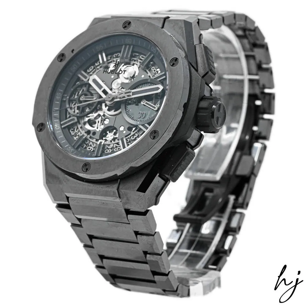 Hublot Men's Big Bang Black Ceramic 42mm Skeleton Stick Dial Watch Reference #: 451.CX.1140.CX