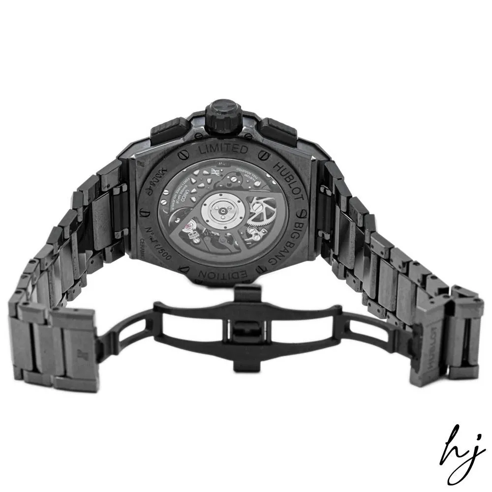 Hublot Men's Big Bang Black Ceramic 42mm Skeleton Stick Dial Watch Reference #: 451.CX.1140.CX