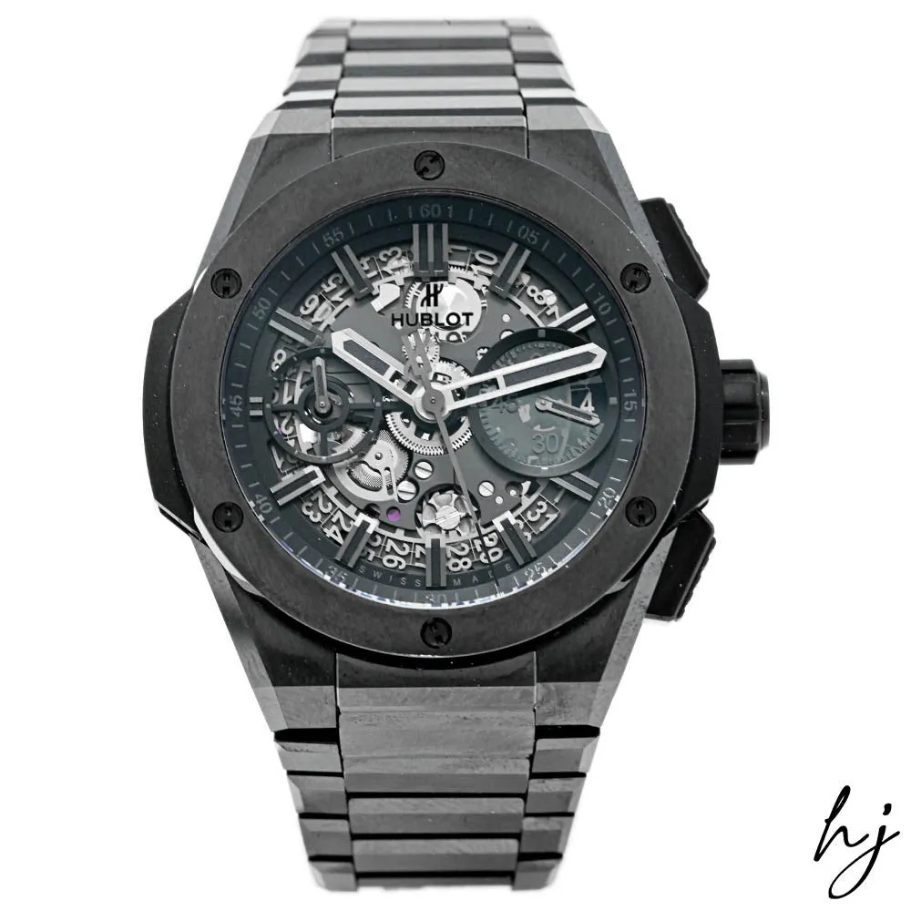 Hublot Men's Big Bang Black Ceramic 42mm Skeleton Stick Dial Watch Reference #: 451.CX.1140.CX