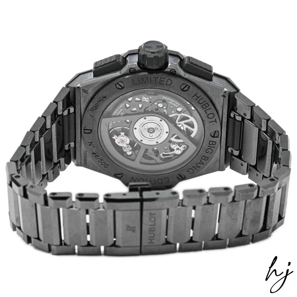 Hublot Men's Big Bang Black Ceramic 42mm Skeleton Stick Dial Watch Reference #: 451.CX.1140.CX