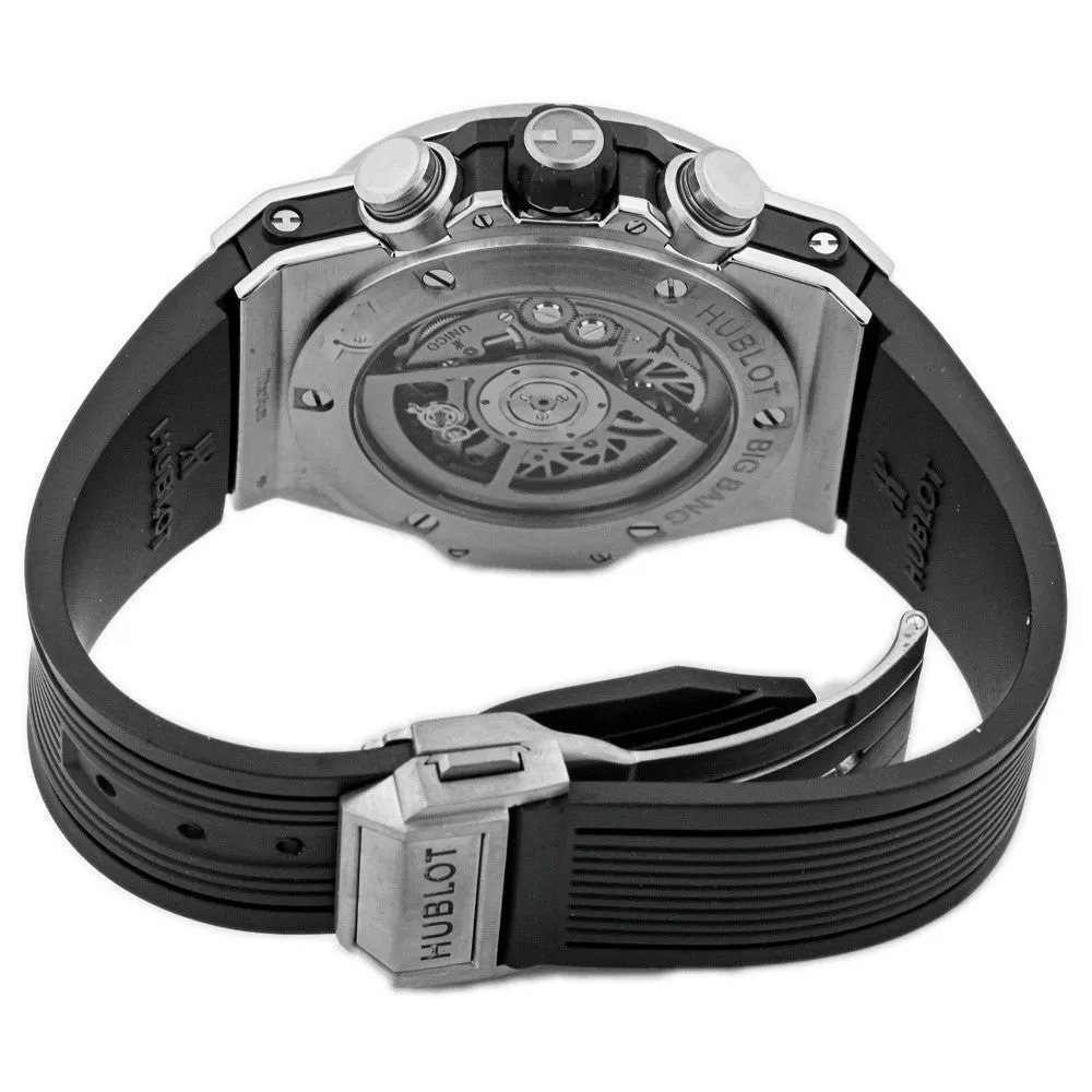 Hublot Men's Big Bang Unico Titanium 45mm Skeleton Stick & Arabic Dial Watch Reference #: 411.NX.1170.RX