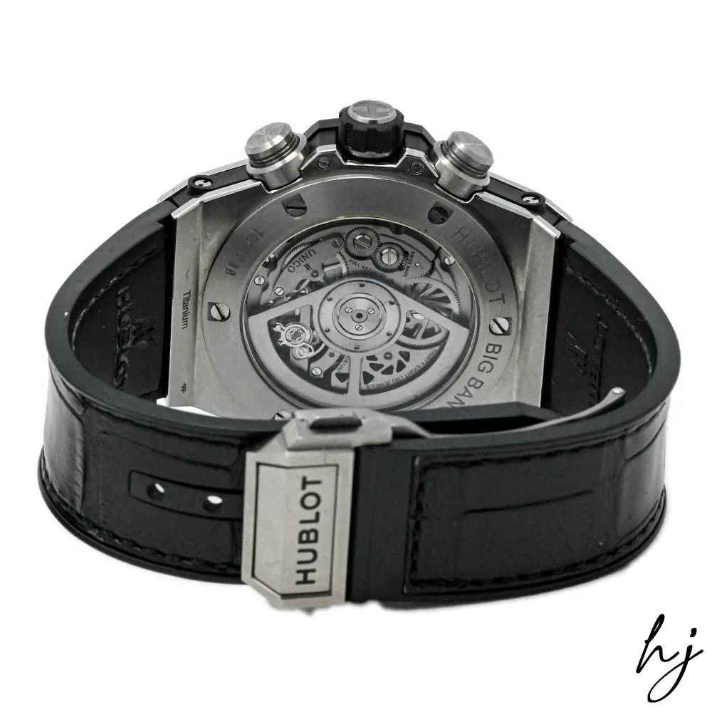 Hublot Men's Iced Out Big Bang Unico Titanium 45mm Skeleton Arabic Dial Watch Reference #: 411.NX.1170.RX.1704