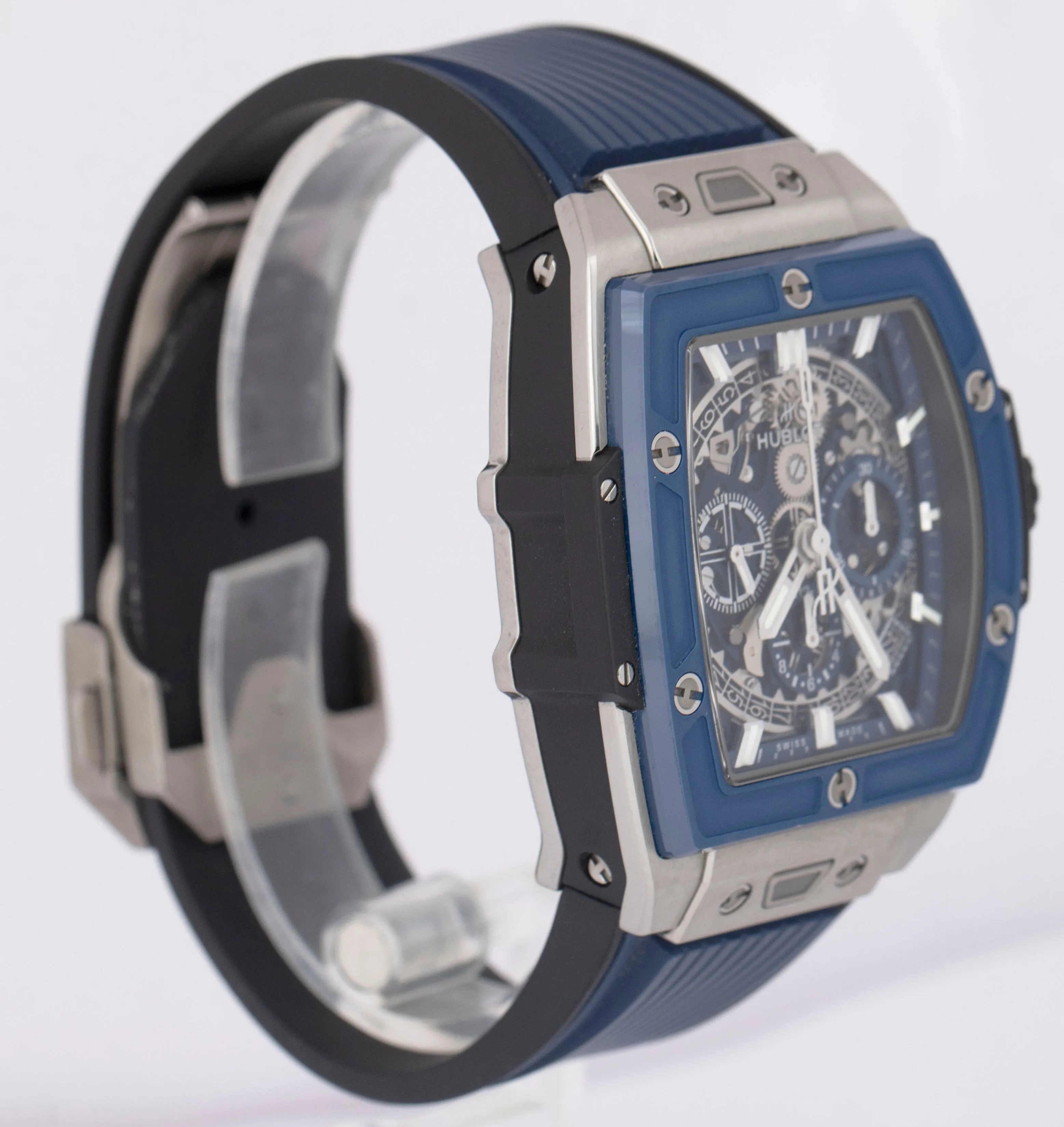 Hublot Spirit of Big Bang Titanium Blue Ceramic 42 Skeleton 642.NL.7170.RX Watch