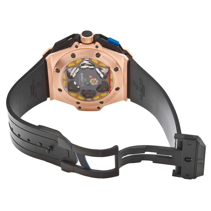 Hublot UEFA Euro 2012 Ukraine 18kt Rose Gold and Rubber Men's Watch 716OM1129RXEUR12 716.OM.1129.RX.EUR12