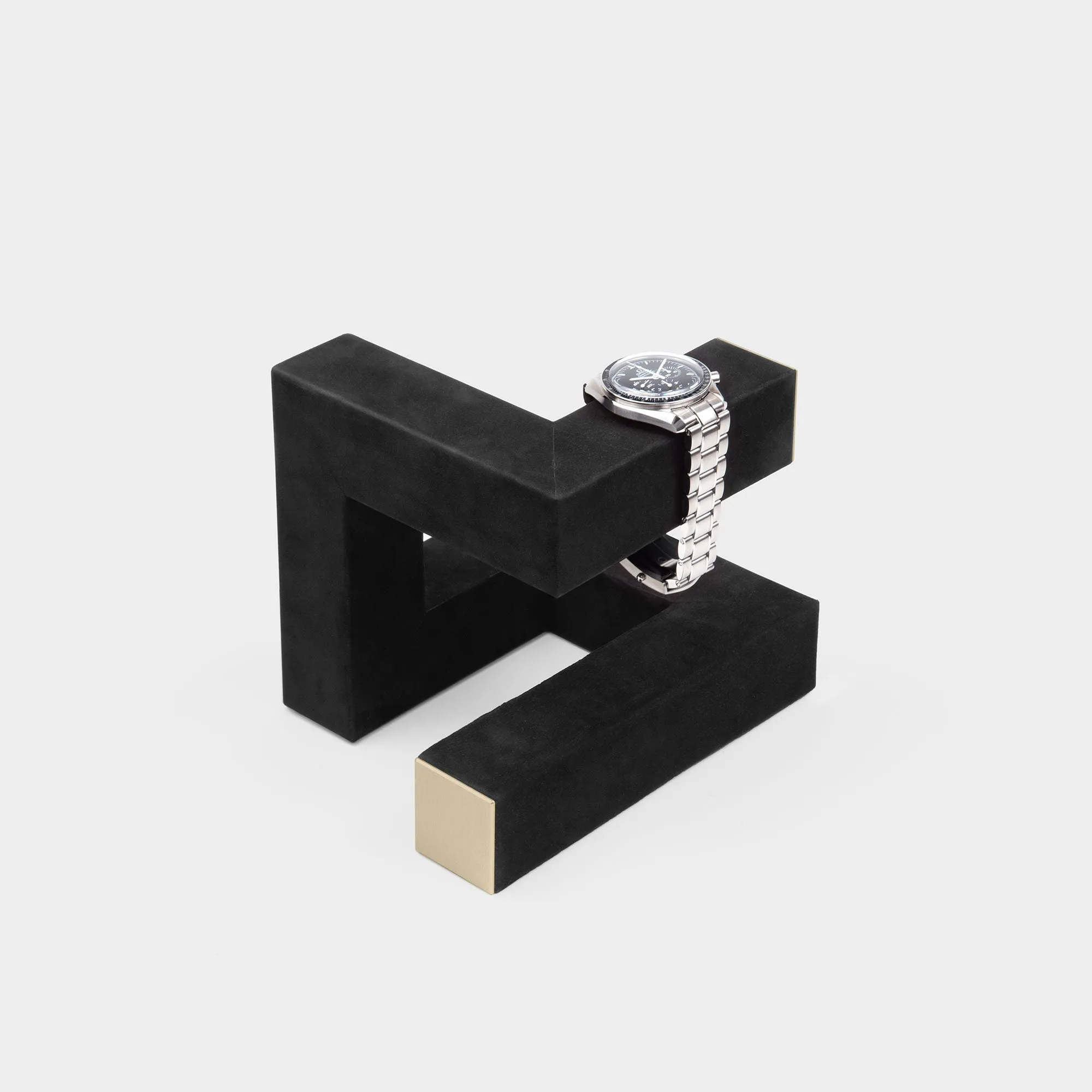HUDSON 3 WATCH STAND - BLACK / CHAMPAGNE