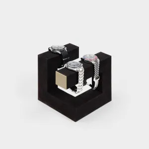 HUDSON 3 WATCH STAND - BLACK / CHAMPAGNE