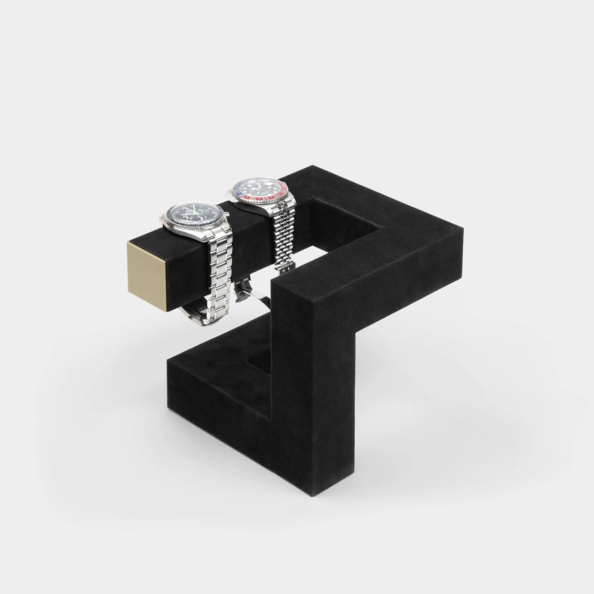 HUDSON 3 WATCH STAND - BLACK / CHAMPAGNE