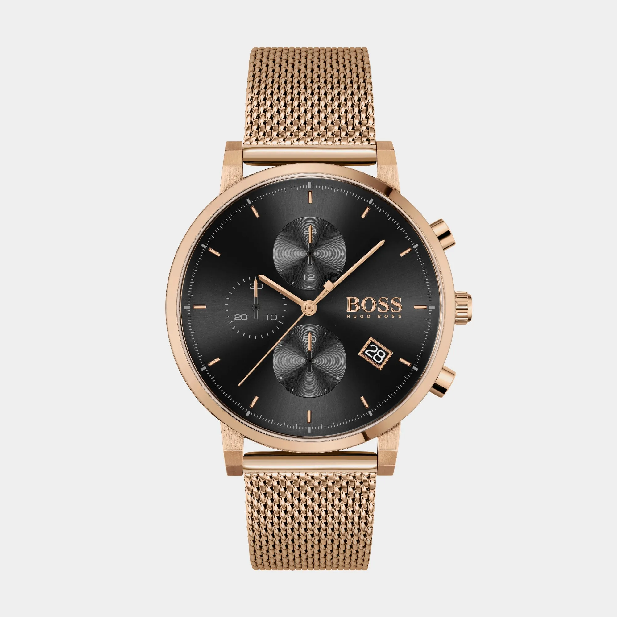 Integrity Men Black Chronograph Mesh Watch 1513808