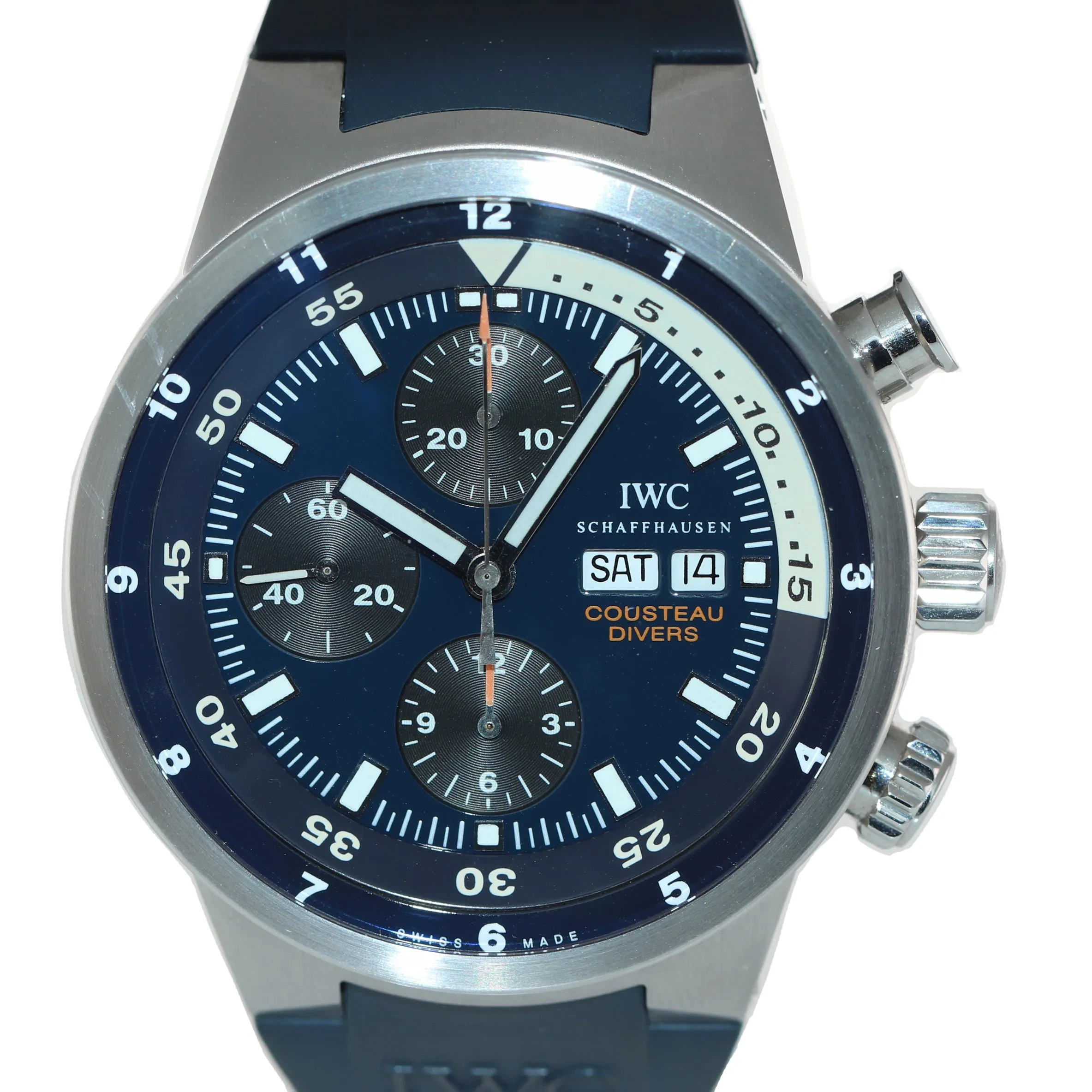 IWC Aquatimer Cousteau Divers Calypso 44mm Steel Chronograph IW378201 Watch