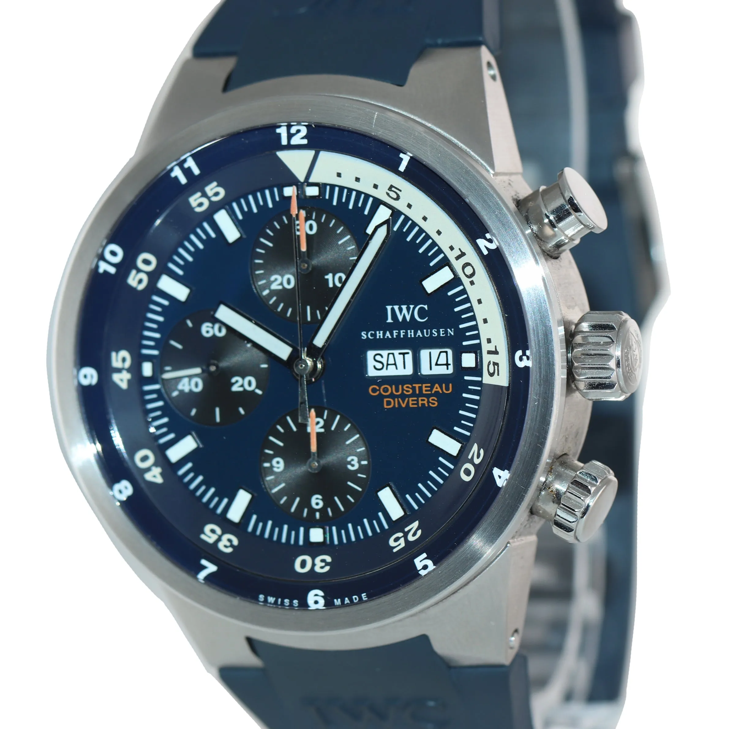 IWC Aquatimer Cousteau Divers Calypso 44mm Steel Chronograph IW378201 Watch